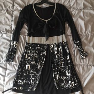 CASSIS mini dress/tunic with 2-layer skirt